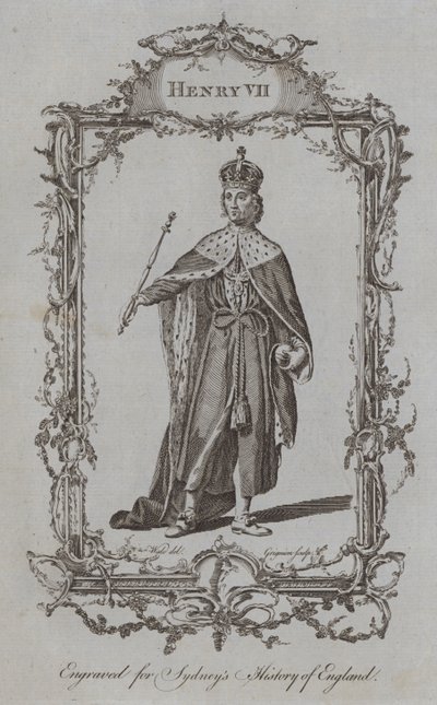 Henrik VII (gravering) af Samuel (after) Wale