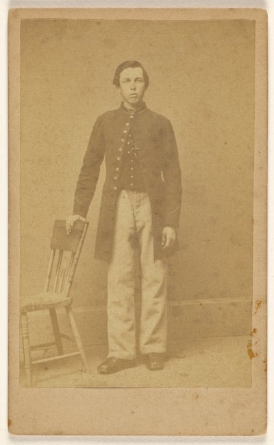 [Uidentificeret sydstatssoldat, stående]. af Samuel A. Cooley