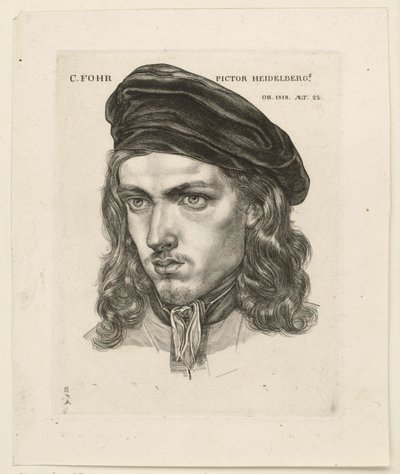 Portræt af Karl Philipp Fohr af Samuel Amsler