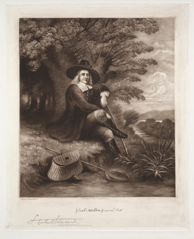 Isaac Walton, 1898. af Samuel Arlent Edwards