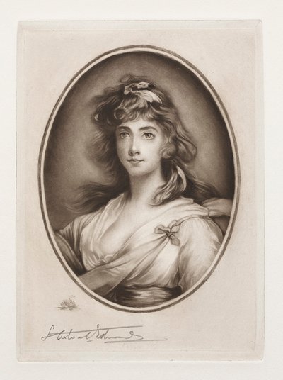 Miranda Mrs. Michael Angelo Taylor, det 19.-20. århundrede. af Samuel Arlent Edwards