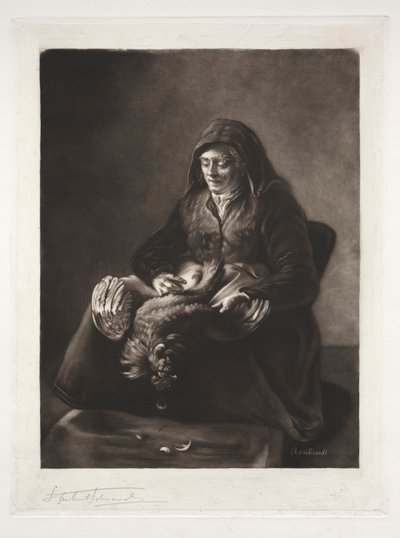 Rembrandts mor, det 19.-20. århundrede. af Samuel Arlent Edwards
