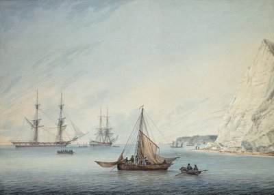 Forsendelse fra Shakespeares Cliff, 1806 af Samuel Atkins
