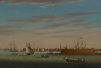 Udsigt over Charleston fra havnen af Samuel Barnard