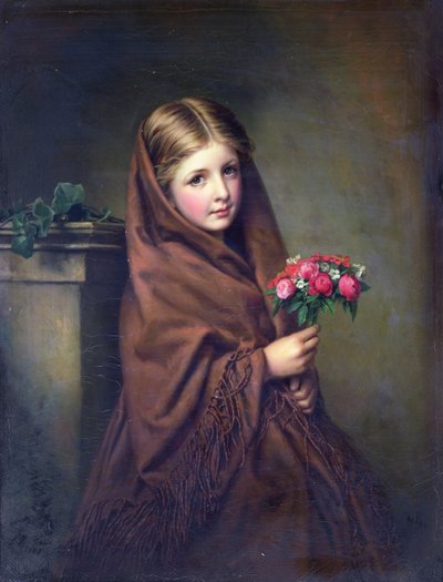 En London Blomsterpige af Samuel Baruch Halle