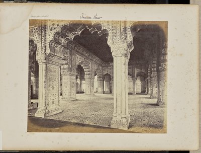 Delhi - Paladset, interiør af Diwan-i-Khas af Samuel Bourne