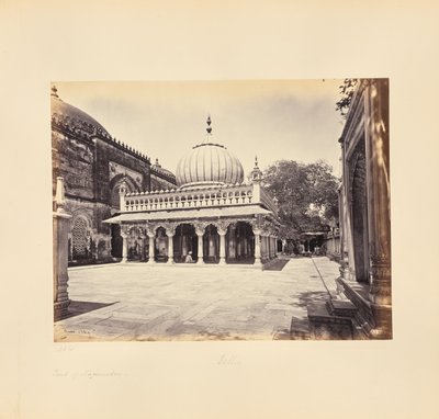 Delhi; Nizam-ud-Dins grav af Samuel Bourne