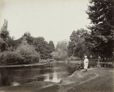 Støvkanalen under Chunar Bagh, Kashmir, S.O. 1865 (albumin sølvtryk) af Samuel Bourne