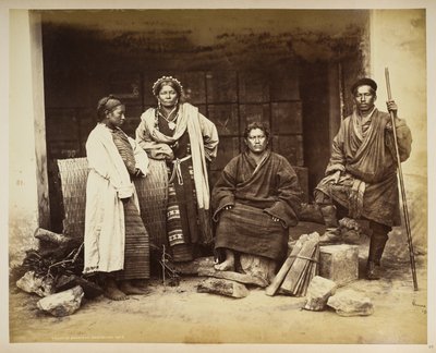Gruppe af Bhooteas, Darjeeling, fra 