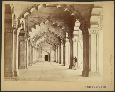 Perlemoskéen, Agra, Indien af Samuel Bourne