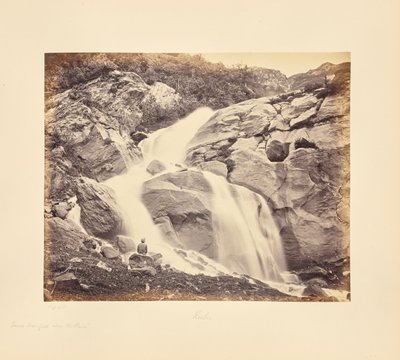 Lille vandfald over Prini, Kulu af Samuel Bourne