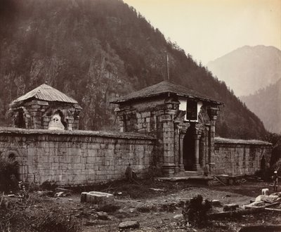 Templet i Naveshera, Kashmir, Indien af Samuel Bourne