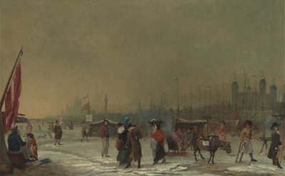 Frost på Themsen af Samuel Collings
