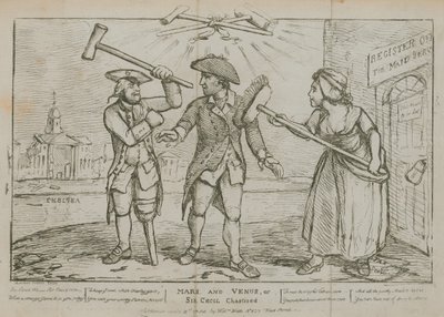 Mars og Venus eller Sir Cecil tugtet af Samuel Collings