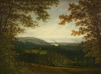 Udsigt over Bristol fra Ashton Park af Samuel Colman