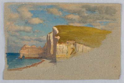 Klipper ved Etretat af Samuel Colman
