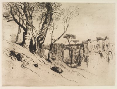 Rivieraens oliventræer, ca. 1875. af Samuel Colman