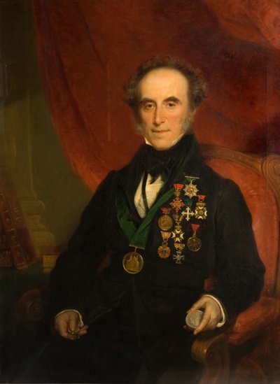 Portræt af Sir Edward Thomason 1769-1849, 1849. af Samuel Colman
