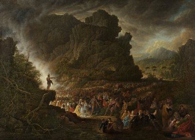 Sankt Johannes prædiker i ørkenen af Samuel Colman