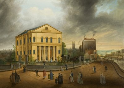 Søndag morgen, gå i kirke, ca. 1832 (olie på lærred) af Samuel Colman