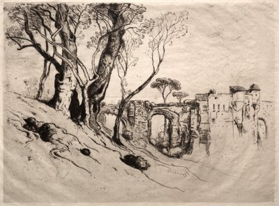 Rivieraens oliventræer, 1884. af Samuel Colman