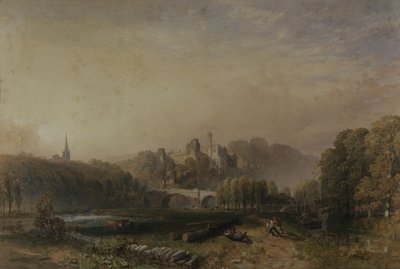 Udsigt over Lismore Castle under den 6. hertug af Devonshires ændringer (akvarel på papir) af Samuel Cook