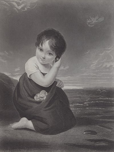 Et budskab fra havet (gravering) af Samuel Cousins