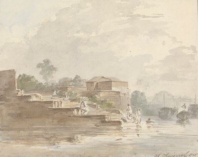 Hos Chinsurah [Chinsura] af Samuel Davis