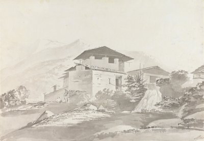 I nærheden af ​​Tassisudon [Tashicho Dzong] af Samuel Davis