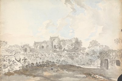 Den gamle moske ved Rajmahal [Rajmahal] af Samuel Davis