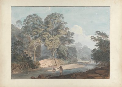 Rocky River Scene med Sepoys af Samuel Davis