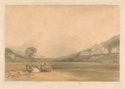 Snowdon fra Capel Curig af Samuel Davis