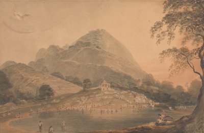 Hindoes årlige feriested til Mundar Hill nær Bhagulpore [Bhagalpur] af Samuel Davis