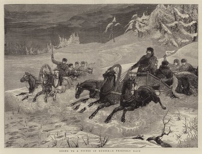 Tager til picnic i Rusland, et venskabsløb af Samuel Edmund Waller
