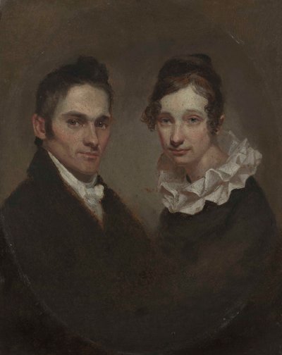 Pastor (1789-1869) og fru Hiram Bingham (Sybil Mosely, død 1848) af Samuel Finley Breese Morse