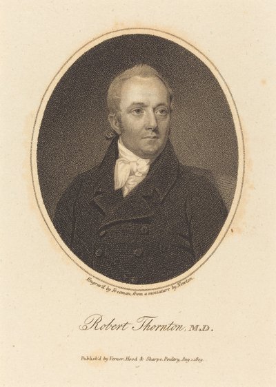 Robert Thornton, M.D. af Samuel Freeman after William John Newton