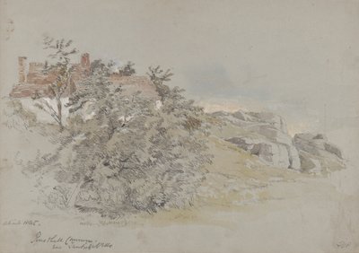 Rusthall Common, nær Tunbridge Wells, ca. 1845 (blyant, wc og gouache på papir) af Samuel Gillespie Prout