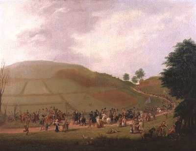 The Election Procession of Sir William Miles (1797-1878) (olie på lærred) af Samuel Griffiths Tovey