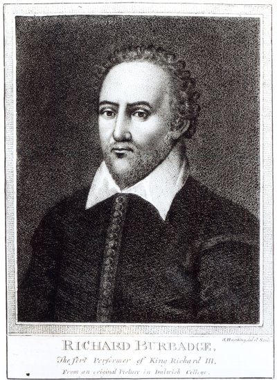 Portræt af Richard Burbaz (1573-1619) af Samuel Harding