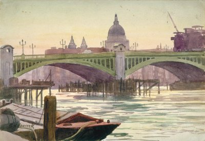 Southwark Bridge, London, 1930 af Samuel Harry Hancock