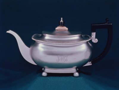 Regency tekande, 1812-13 sølv, træ med elfenbensknop af Samuel Hennell