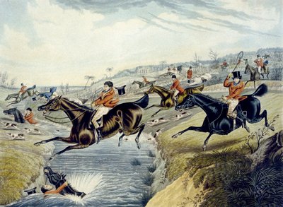 The Grand Leicestershire Fox Hunt, plade 2, graveret af Charles Hunt af Samuel Henry (after) Alken