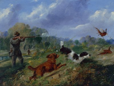 Fasanskydning (olie) af Samuel Henry Alken
