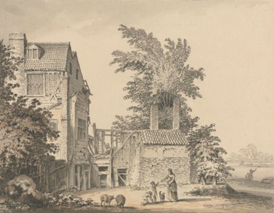 Ved Mortlake af Samuel Hieronymus Grimm