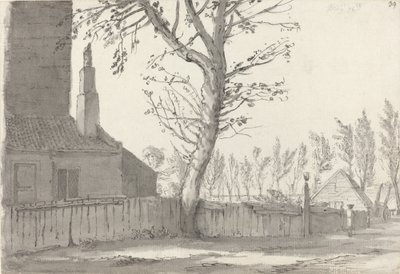 High Street ved Manor House, Marylebone af Samuel Hieronymus Grimm