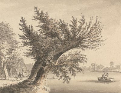 På Themsen ved Barnes af Samuel Hieronymus Grimm