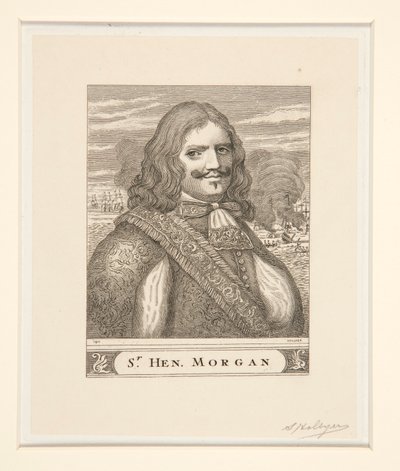 Portræt af Sir Henry Morgan af Samuel Hollyer