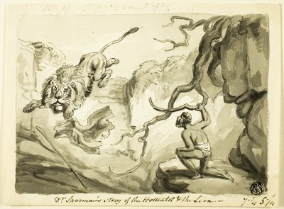 Dr. Sparmans historie om hottentotten og løven af Samuel Howett