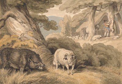 En orne og en vædder af Samuel Howitt