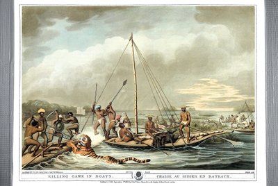 Boat Killing Game in Boats, 1806 af Samuel Howitt